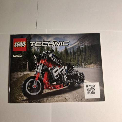 Lego 42132 motorcycle like new with instructions, no wear