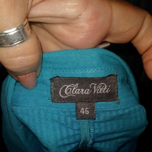 Γυναικεία πουκάμισο Clara Vitti σαν καινούργιο, τιρκουάζ, XL-3XL, βαμβάκι