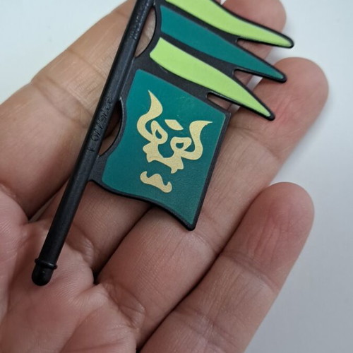 Playmobil green dragons flag