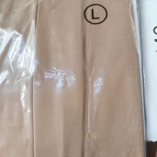Set of 3 women's semi-matte elastic tights 40 DEN beige