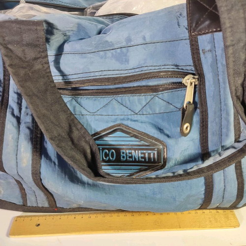 Enrico Benetti suitcase used, medium size, blue