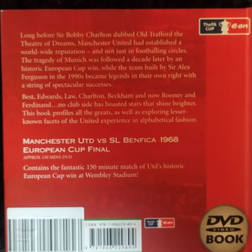 Manchester United book like new without DVD