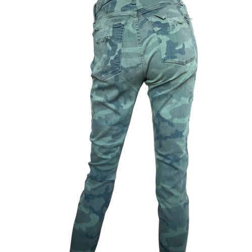 Black Orchid Los Angeles Carmen High Rise Ankle Fray women's jeans like new, green