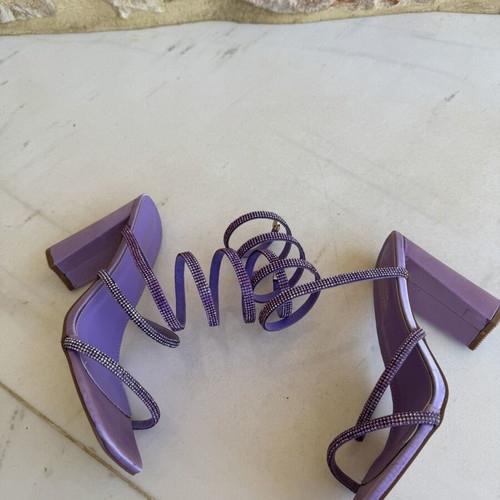 Callesta purple spiral block heels sandals size 39, like new