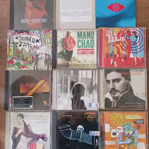 World music CD collection used, 32 discs