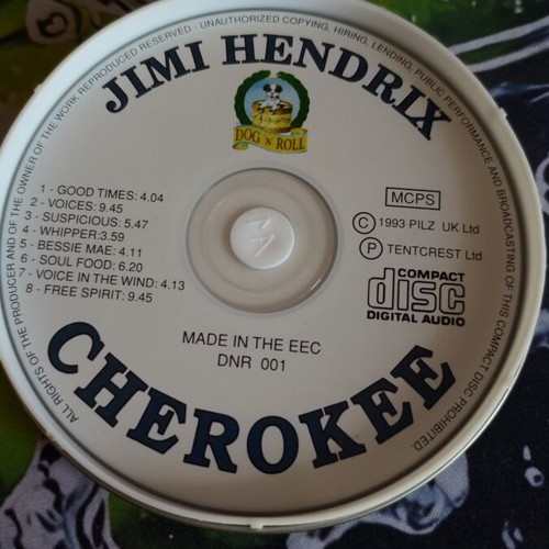 Jimi Hendrix Cherokee Dog N Roll collectible edition in metal box