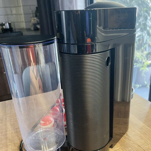 Nespresso Vertuo Plus Deluxe Black coffee machine with 8 capsules