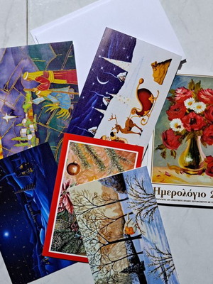 Christmas cards and 2023 calendar new set of 14 cards with envelopes