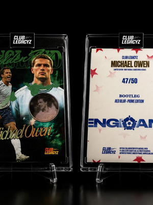 Club Legacyz Michael Owen England Red Blur Prime Edition Numbered 47/50