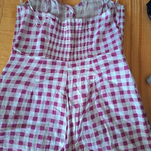 Zara one-piece skort romper like new, pink and purple, size S
