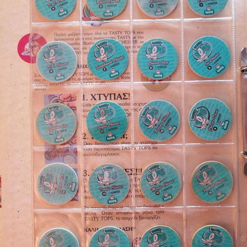 Tasty Tops album used with 40 tasty tops and 40 super tasty tops
