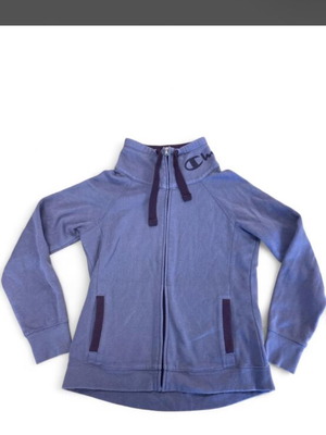 Champion vintage zip-up jacket, purple, size M