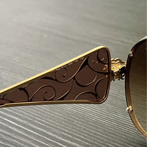 Roberto Cavalli Oversized Butterfly Sunglasses used, white and gold