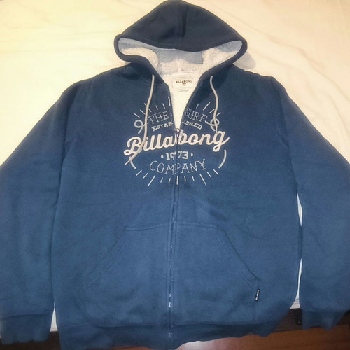 Billabong jacket like new, blue, size L