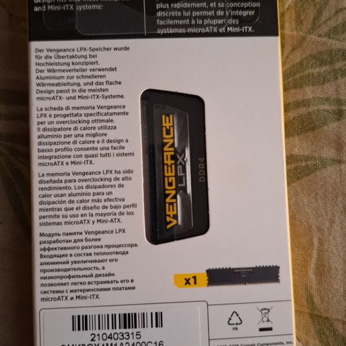 Corsair Vengeance LPX DDR4 8GB 2400MHz RAM