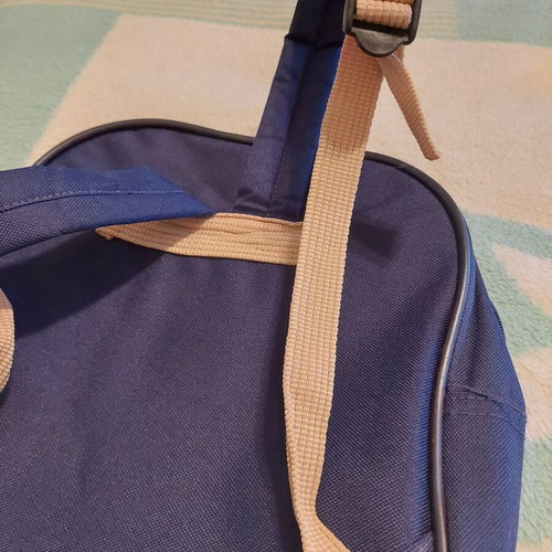 Lorenzo Cabrini bag and pouches collection like new, blue and brown