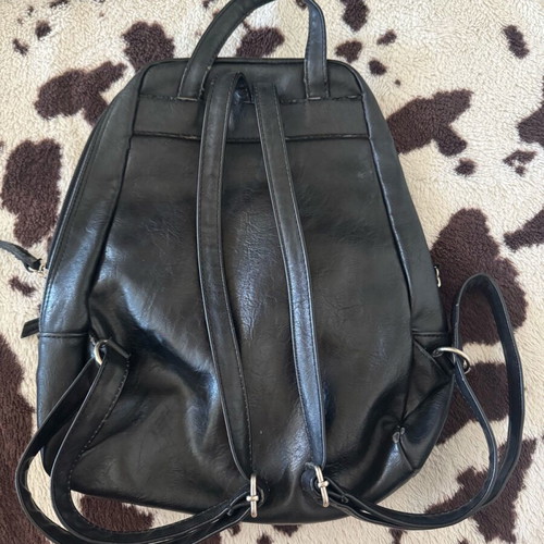 Hunter backpack used, black leatherette