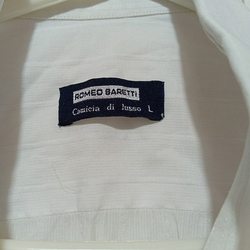 Shirt size L like new with soft fabric and stripe