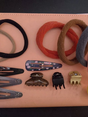 Hair Accessories set like new, multicolor, including Tally Weijl ribbons