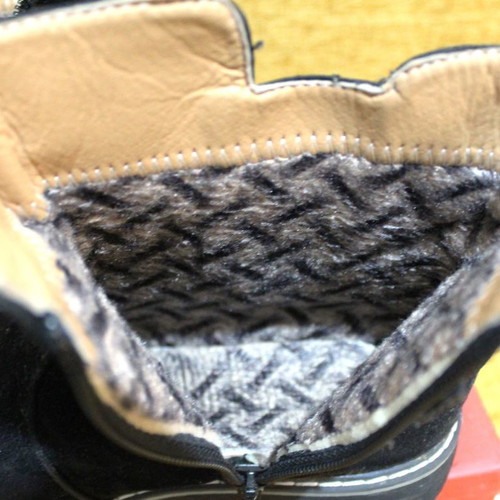 Girls' boots used, size 35, black
