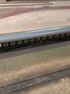Lilliput long passenger train carriage used, scale 1:87 HO