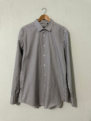 Hugo Boss striped shirt XL like new, black and white
