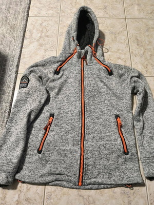 Superdry gray jacket Small like new