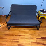 Two-seater folding sofa bed like new