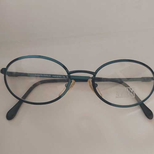 Luciano Soprani Vintage Metal Eyeglass Frame green like new