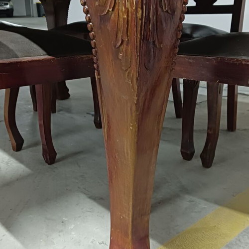 Antique dining set used with lion legs and claw feet