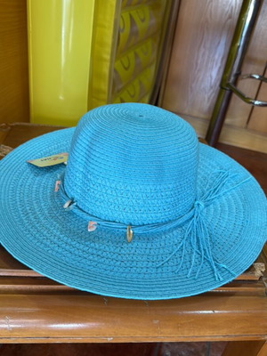 Straw hat blue, like new