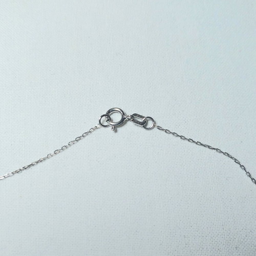Silver children's duck necklace