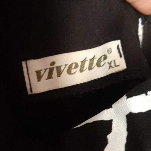 Vivette Strapless Dress like new, black and white