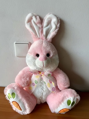 Anico International pink plush bunny stuffed animal