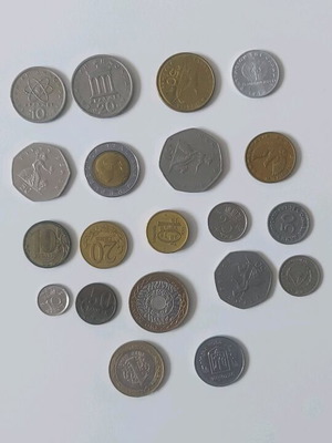 Various coins used