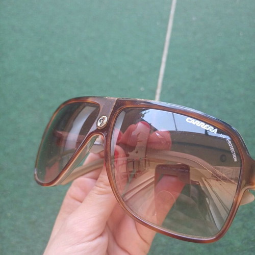 Carrera 33 Unisex Navigator Sunglasses new, brown acetate frame