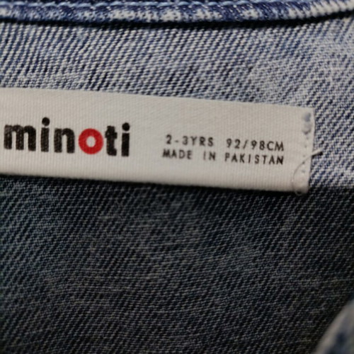 Minoti jean dress 2-3 years like new, blue