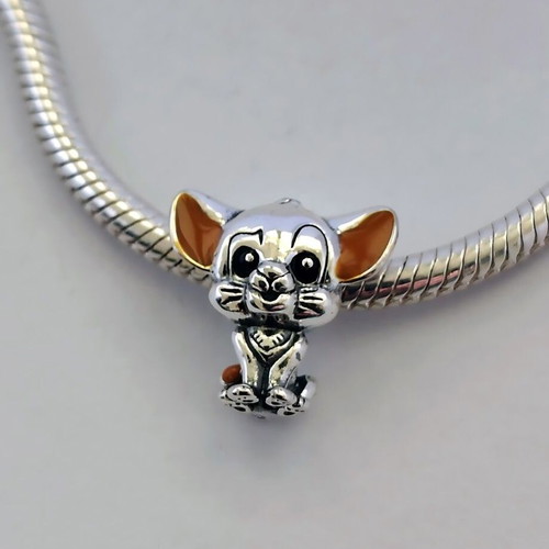 Simba Lion King charm in S925 silver with enamel new