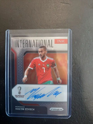 Panini Prizm Fifa World Cup Qatar 2022 Hakim Ziyech International Ink card used