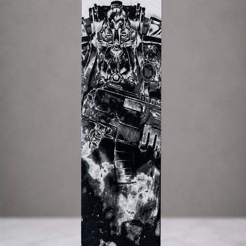 Warhammer 40K Imperial Fists Space Marine 3D printed decorative panel bookmark