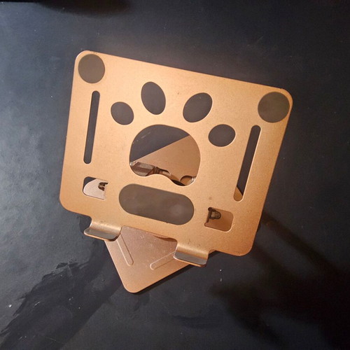 Tablet stand rotating, like new, gold, up to 12 inches