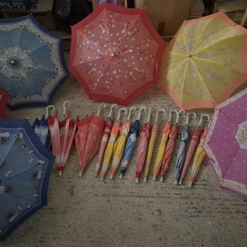 Children's umbrellas new from old bookstore stock