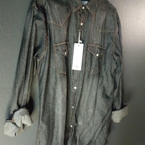 Men's Denim Shirt Vittorio Artist Overshirt New XL