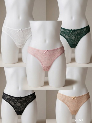 Women's lingerie set 5 pieces size large multicolor new