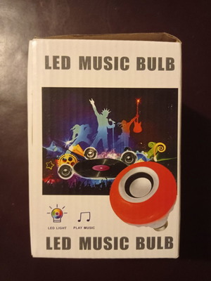 Ηλεκτρολογική λάμπα LED Music Bulb άριστη κατάσταση