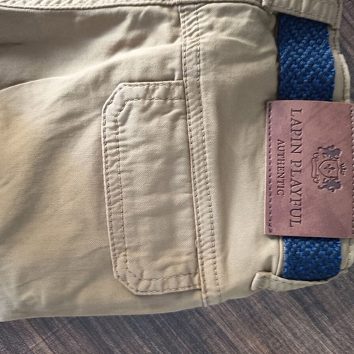 Lapin Cargo Pants New For 3 Years Old, Beige With Blue Belt
