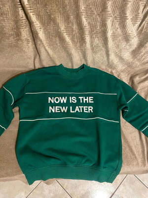 Bershka sweatshirt like new, green, size S