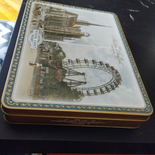 Vintage metal praline box