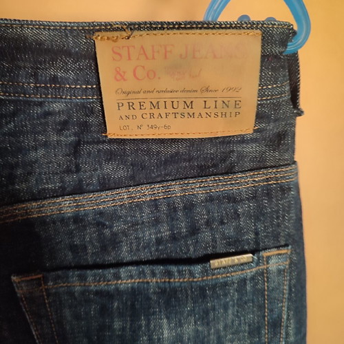 Staff men's jeans used, dark blue, size 30, straight fit