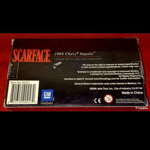 Scarface 1968 Chevy Impala diecast model